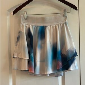 Lululemon Blue and Gray Women's Tennis Skirt